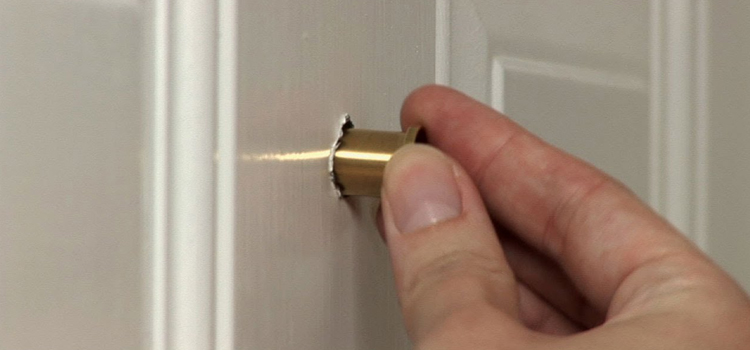 peephole door repair in Cameron Park